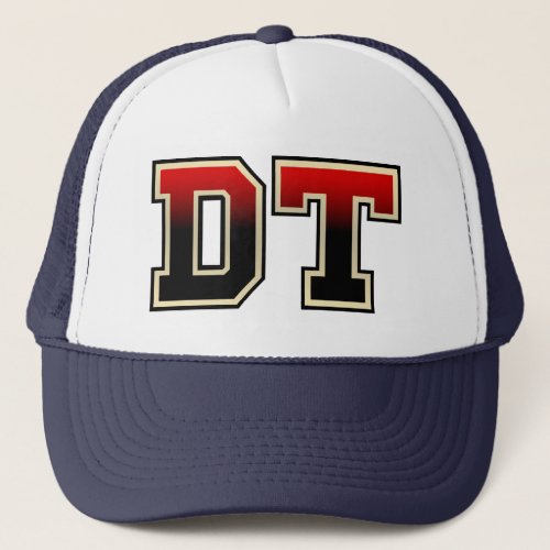DT monogram initals Trucker Hat