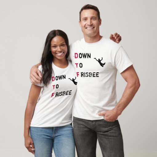 Dtf Down To Frisbee Ultimate Shirt Zazzle