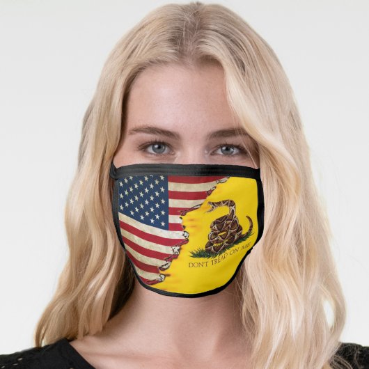 DTOM AMERICAN FLAG MASK (Worn Her)