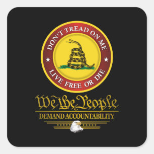 DTOM -Demand Accountability Square Sticker