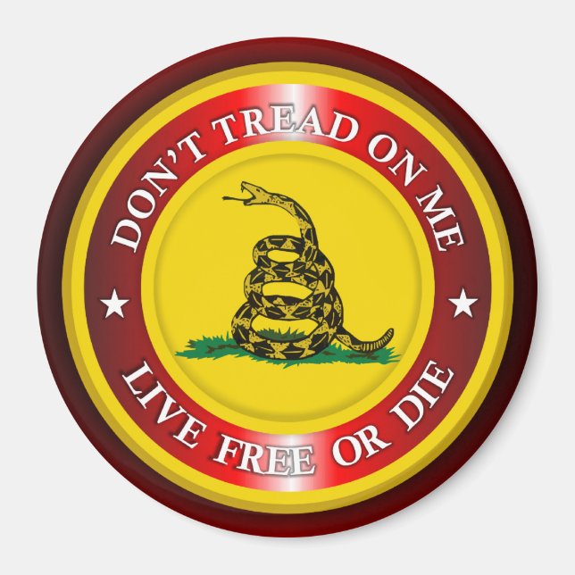 DTOM - Live Free or Die 2 (red) Magnet (Front)