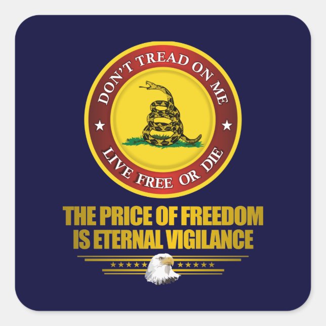 DTOM -Vigilance Square Sticker (Front)