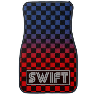 DTS red blue Car Floor Mat