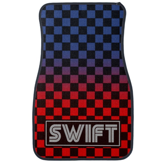 DTS red blue Car Floor Mat (Front)