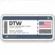 DTW Detroit Boarding Pass - United States Ticket Sticker | Zazzle