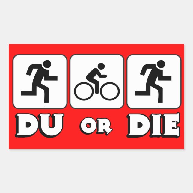 DU or Die Rectangular Sticker (Front)