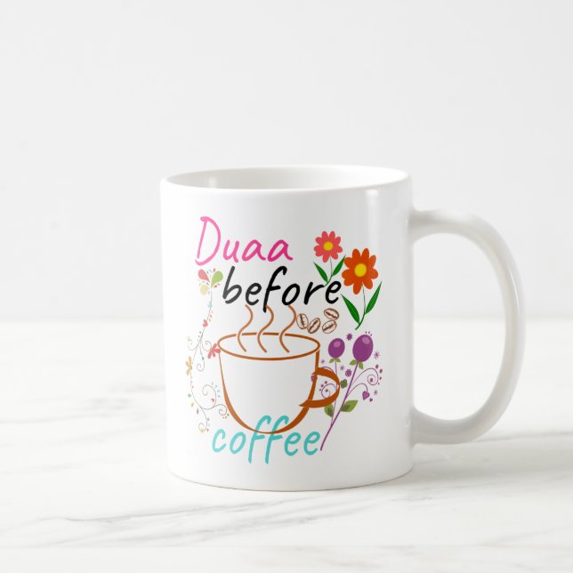 Duaa Before Coffee Mug (Right)