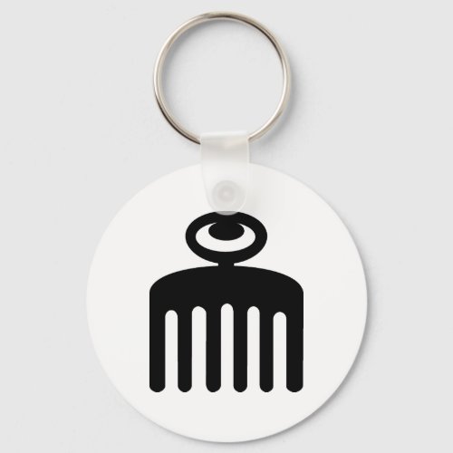 Duafe  Adinkra Symbol for Feminine Beauty Keychain