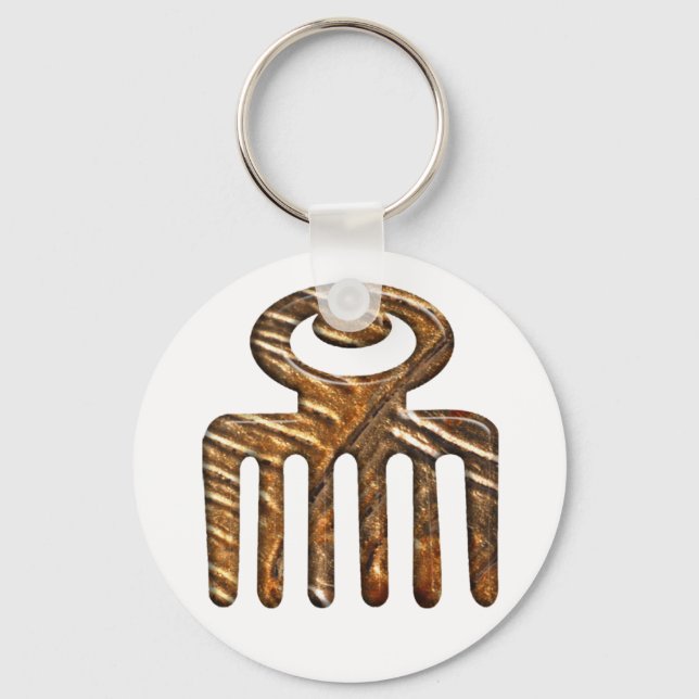 Duafe.African Adinkra symbol Keychain (Front)