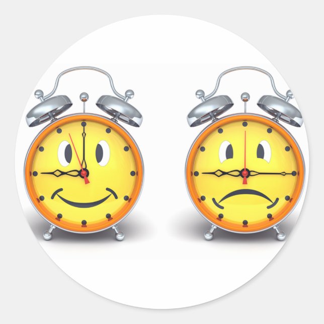 Dual Alarm Clocks Stickers (Front)
