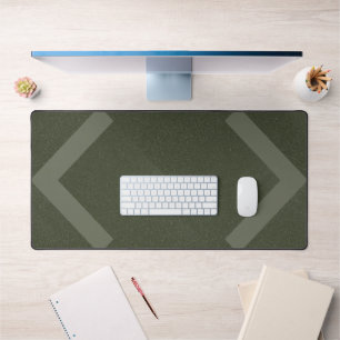 Dual Arrows Moss Green Desk Mat – Customizable