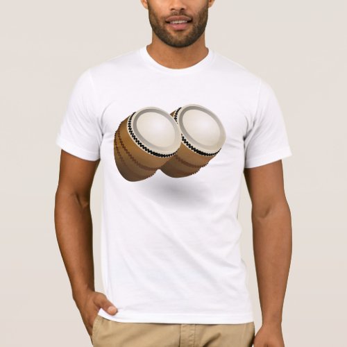 Dual Bongos Mens T_Shirt