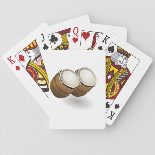 Dual Bongos Playing Cards