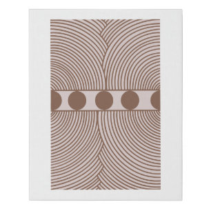 Dual Circles Modern Line Art – Editable Print