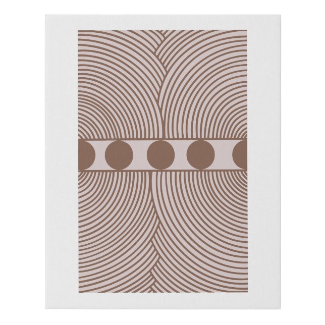 Dual Circles Modern Line Art – Editable Print (Front)
