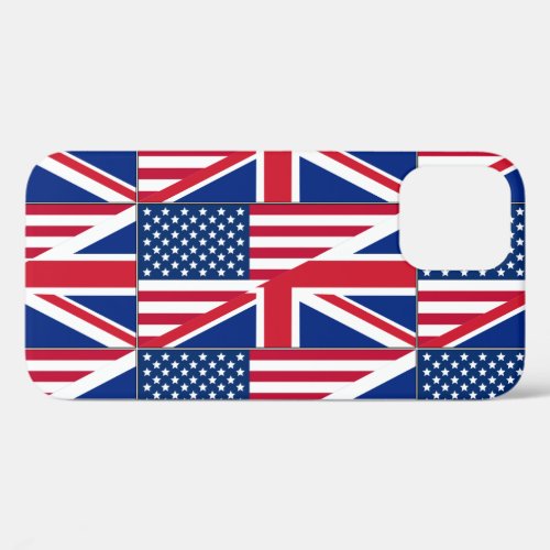Dual Citizen American  British Flag iPhone 12 Case
