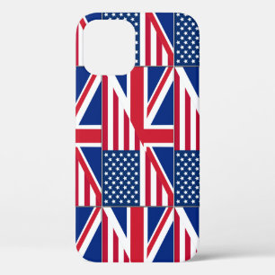 Dual Citizen American & British Flag  iPhone 12 Case