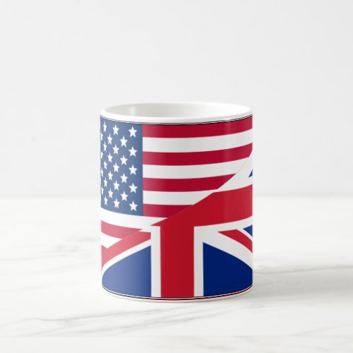 Dual Citizen American  British Flag Mug