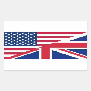Dual Citizen American & British Flag Sticker