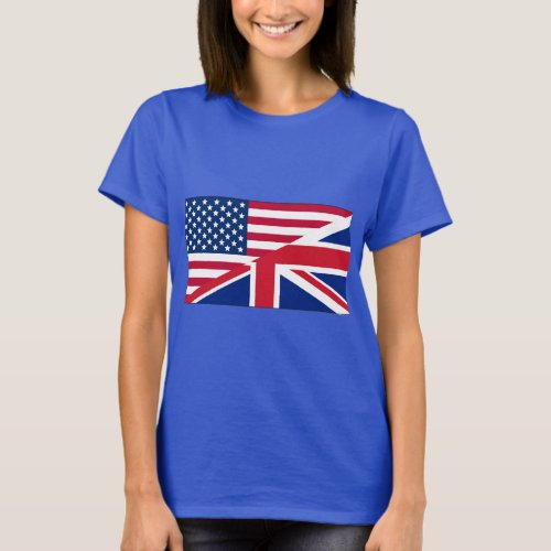 Dual Citizen American  British Flag T_Shirt