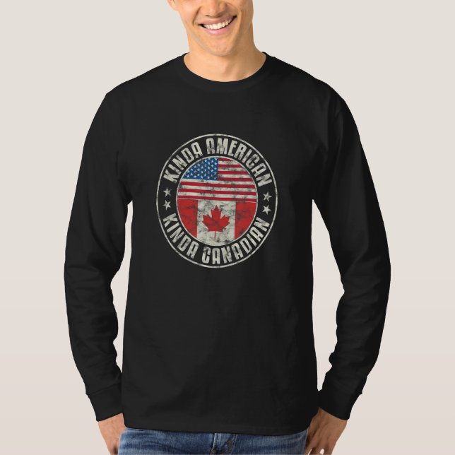 Dual Citizenship American Canadian Austria Canada  T-Shirt (Front)