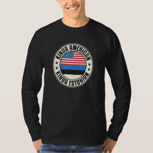 Dual Citizenship American Estonian Estonia Usa Fla T-Shirt