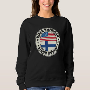 Dual Citizenship American Finnish Finland Usa Flag Sweatshirt
