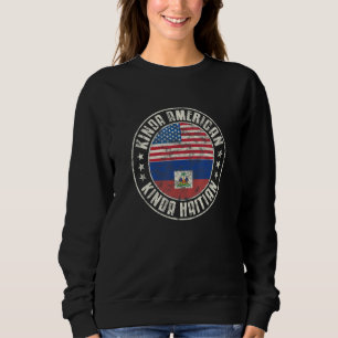 Dual Citizenship American Haitian Haiti Usa Flag_1 Sweatshirt