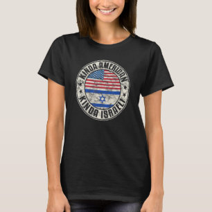 Dual Citizenship American Israeli Israel Usa Flag_ T-Shirt