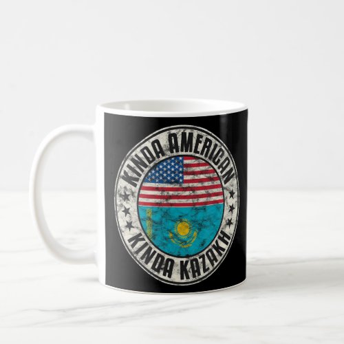 Dual Citizenship American Kazakh Kazakhstan Usa Fl Coffee Mug