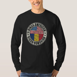 Dual Citizenship American Romanian Romania Usa Fla T-Shirt