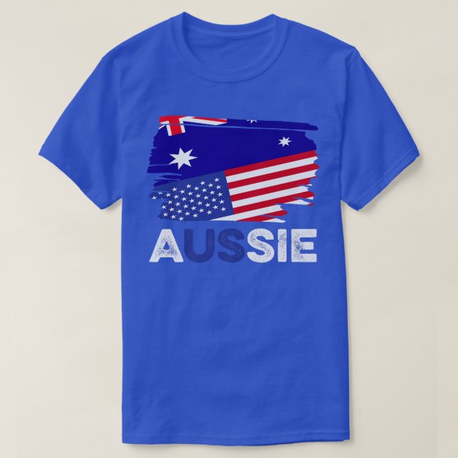 Dual Citizenship Australia Aussie American Citizen T-Shirt (Design Front)