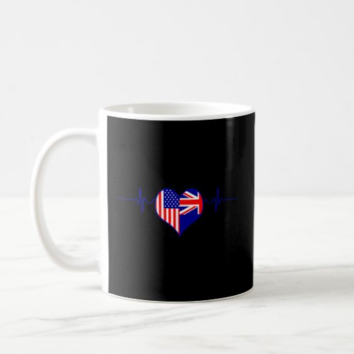 Dual Citizenship Australia Heartbeat American Citi Coffee Mug