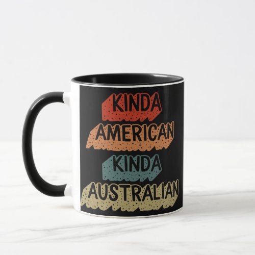 Dual Citizenship Nationality American Australian Mug