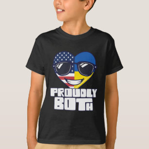 Dual Citizenship Proudly Both Usa Ukraine T-Shirt