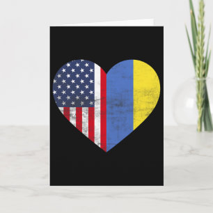 Dual Citizenship Usa Ukraine Heart American Ukrain Card