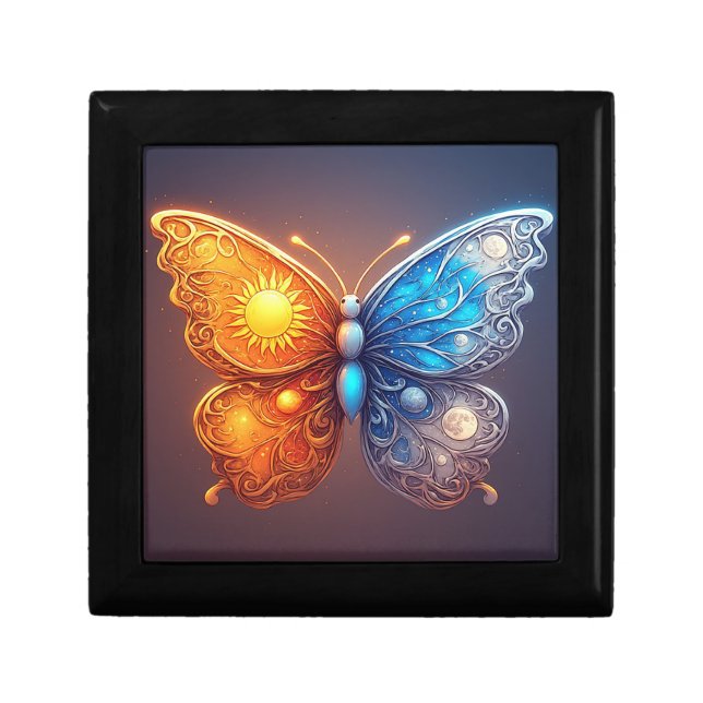 🌸Dual Color Butterfly Bright Sun Keepsake Gift Box (Front)