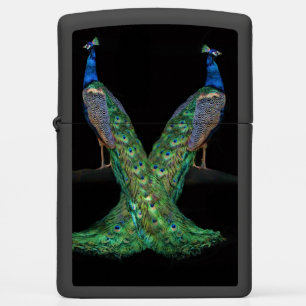 Dual Colorful Peacock Zippo Lighter