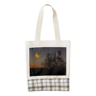 Dual Eclipse Zazzle HEART Tote Bag