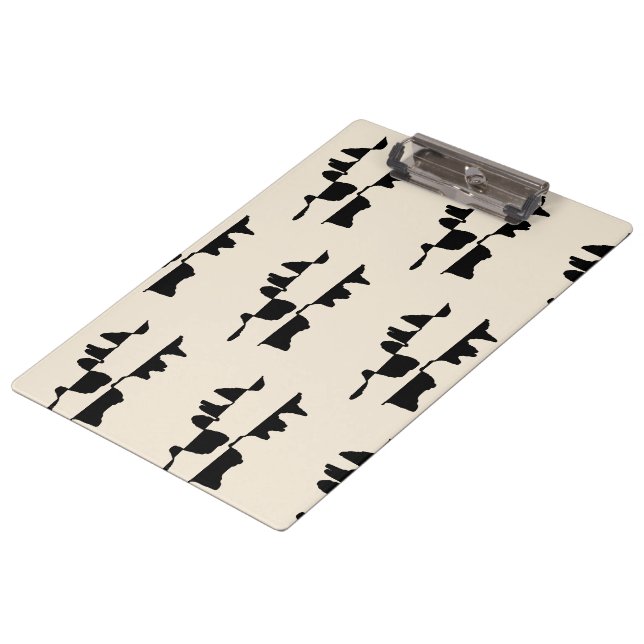 Dual Face Abstract Clipboard (Angled)