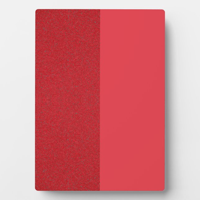 Dual-Finish Speckled & Smooth Red Plaque (Custom) (Front)