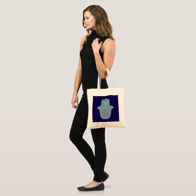 Dual Hamsa Tote Bag (Front (Model))