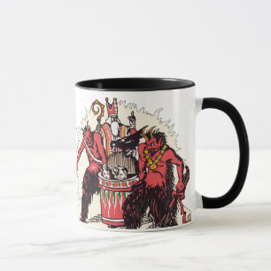 Dual Krampus & St. Nick Coffee Mug