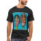  "Dual Moods" Abstract Face Art T-Shirt