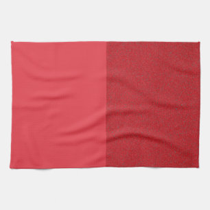 Dual-Panel Tomato Red Kitchen Towel – Customizable