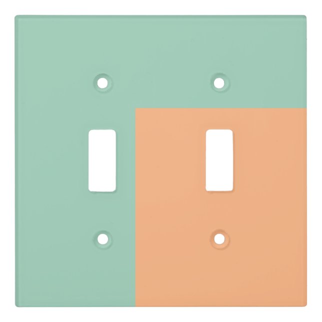 Dual Pastel Light Switch Cover, Choose Style Cover (Front)