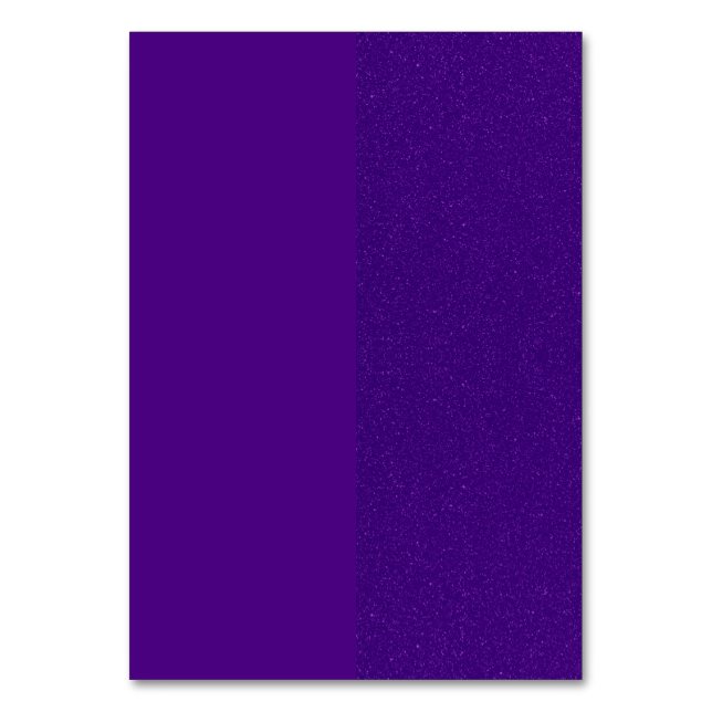 Dual Purple Glitter Table Card – Customizable (Front)