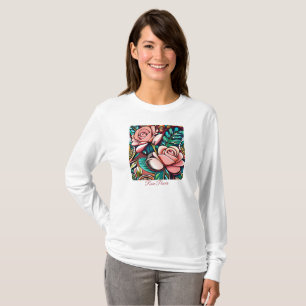 Dual Roses: A Spectacular Floral Arrangement T-Shirt