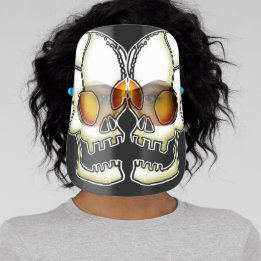 Dual Screaming Skulls Face Shield