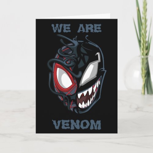 Dual Spider_Man Miles Morales  Venom Head Card